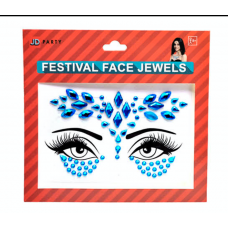 Festival Face Jewels - Blue
